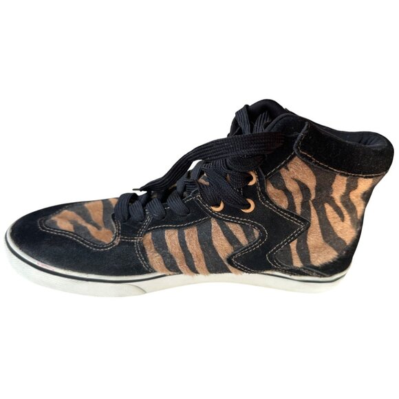 Women's Groove Brand High Top Fashion Sneakers Zebra Pattern Size 9 (READ) - Picture 14 of 16